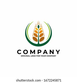 Agriculture wheat / Grain logo design template. Can use for your design elements, business logo, website icons, application icons, UI, and More.