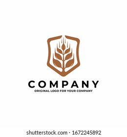 Agriculture wheat / Grain logo design template. Can use for your design elements, business logo, website icons, application icons, UI, and More.