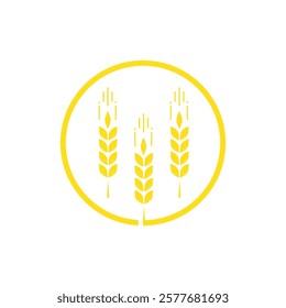 Agriculture Wheat Logo icon template