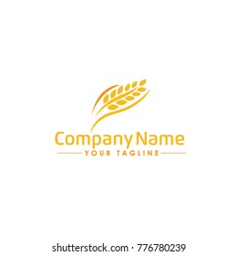 Agriculture wheat Logo Template