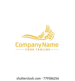 Agriculture wheat Logo Template