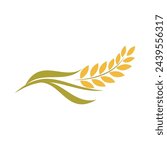 Agriculture wheat Logo Template vector icon design