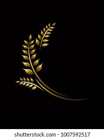 Agriculture wheat Logo Template vector icon design