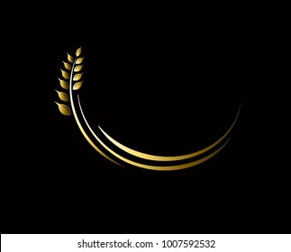 Agriculture wheat Logo Template vector icon design