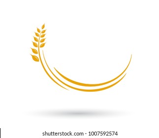 Agriculture wheat Logo Template vector icon design