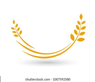 Agriculture wheat Logo Template vector icon design