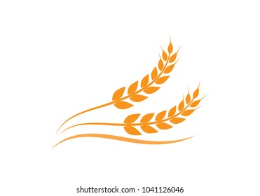 Agriculture wheat Logo Template vector icon design 