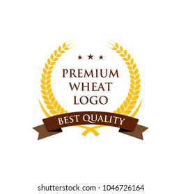 Agriculture wheat Logo Template vector icon design