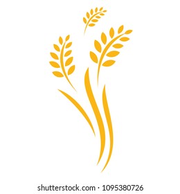 Agriculture wheat Logo Template vector icon design