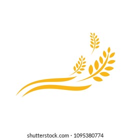 Agriculture wheat Logo Template vector icon design