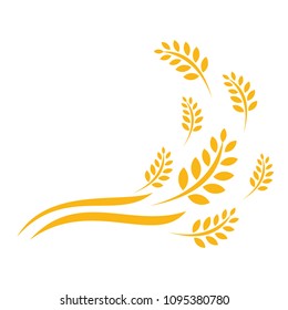 Agriculture wheat Logo Template vector icon design