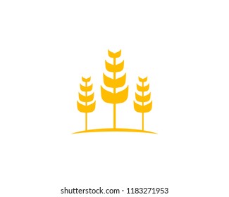 Agriculture wheat Logo Template vector icon design