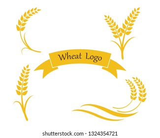 Agriculture wheat Logo Template vector icon design