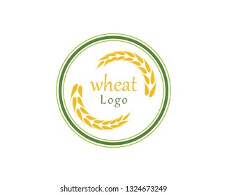 Agriculture wheat Logo Template vector icon design 