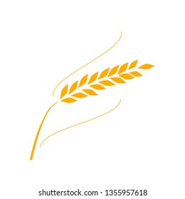 Agriculture wheat Logo Template vector icon