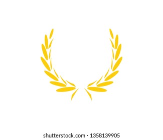 Agriculture wheat Logo Template vector icon design 
