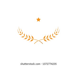 Agriculture wheat Logo Template vector icon design - Vector