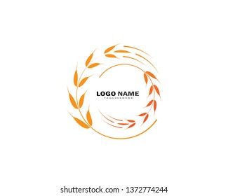 Agriculture wheat Logo Template vector icon design - Vector