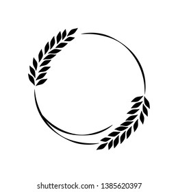 Agriculture wheat Logo Template vector icon