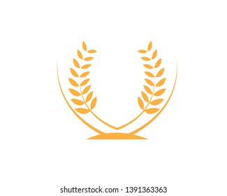Agriculture wheat Logo Template vector icon design - Vector
