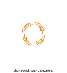Agriculture wheat Logo Template vector icon design