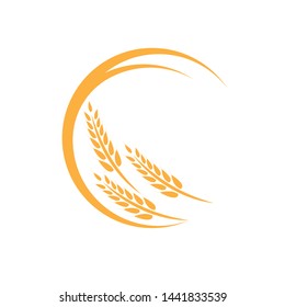 Agriculture wheat Logo Template vector icon design - Vector
