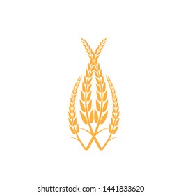 Agriculture wheat Logo Template vector icon design - Vector
