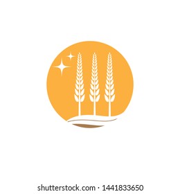 Agriculture wheat Logo Template vector icon design - Vector
