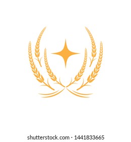 Agriculture wheat Logo Template vector icon design - Vector
