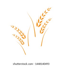Agriculture wheat Logo Template vector icon design 