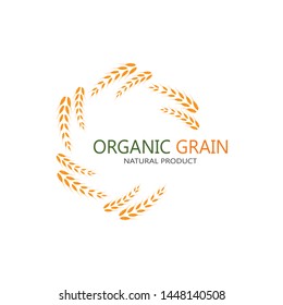 Agriculture wheat Logo Template vector icon design 