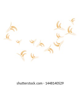 Agriculture wheat Logo Template vector icon design 