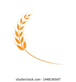 Agriculture wheat Logo Template vector icon design 
