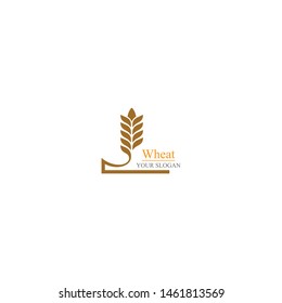 Agriculture wheat Logo Template vector icon design 