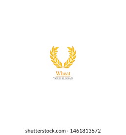 Agriculture wheat Logo Template vector icon design 