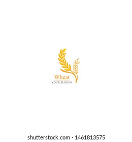 Agriculture wheat Logo Template vector icon design 