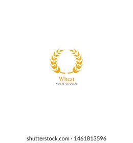 Agriculture wheat Logo Template vector icon design 