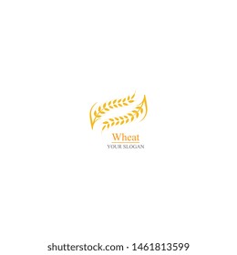 Agriculture wheat Logo Template vector icon design 