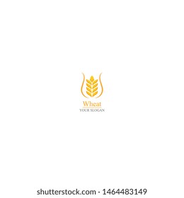 Agriculture wheat Logo Template vector icon design 