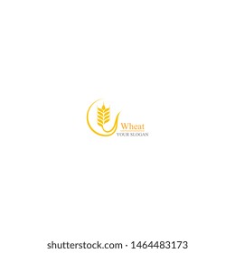 Agriculture wheat Logo Template vector icon design 