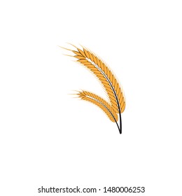 Agriculture wheat Logo Template vector icon design
