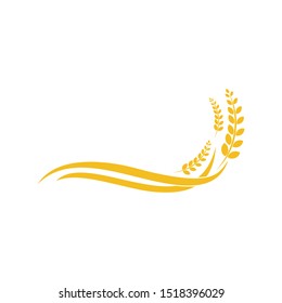 Agriculture wheat Logo Template vector icon design