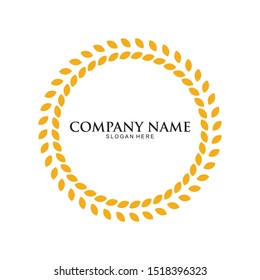 Agriculture wheat Logo Template vector icon design