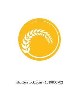 Agriculture wheat Logo Template vector icon design