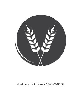 Agriculture wheat Logo Template vector icon design