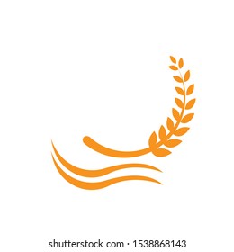 Agriculture wheat Logo Template vector icon design 
