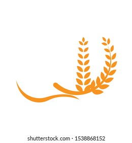 Agriculture wheat Logo Template vector icon design 
