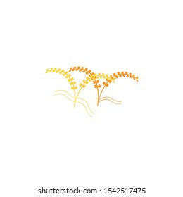 Agriculture wheat Logo Template vector icon design