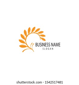 Agriculture wheat Logo Template vector icon design