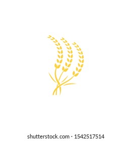 Agriculture wheat Logo Template vector icon design